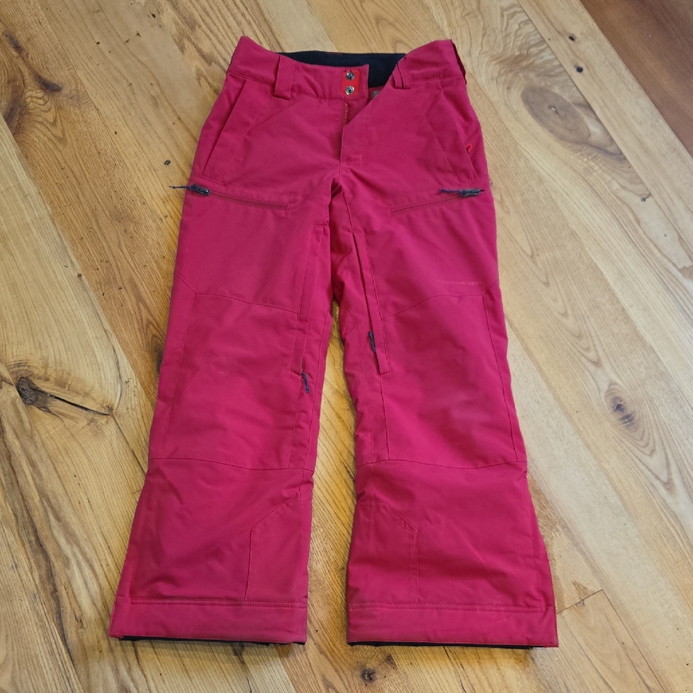Obermeyer Red Ski Pants Teen Size 10-12 With 26" Inseam